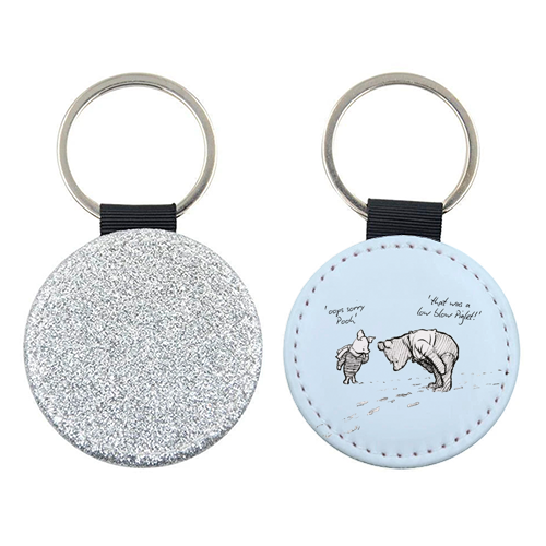 Low Blow Piglet - keyring by Ms Doodle