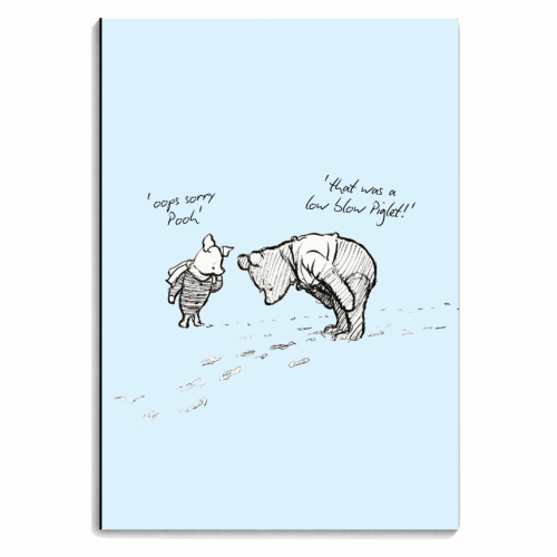 Low Blow Piglet - personalised A4, A5, A6 notebook by Ms Doodle