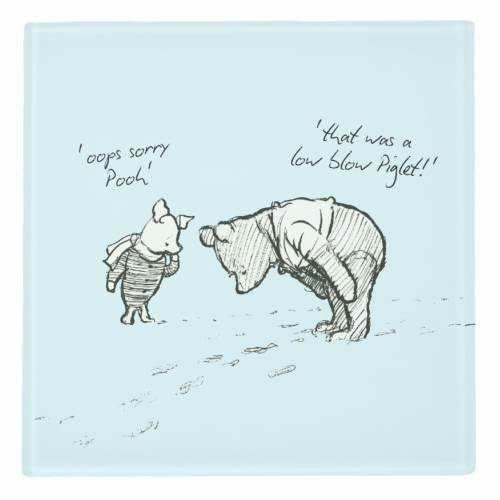 Low Blow Piglet - personalised beer coaster by Ms Doodle