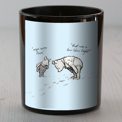 Low Blow Piglet - scented candle by Ms Doodle