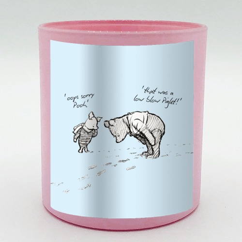 Low Blow Piglet - scented candle by Ms Doodle