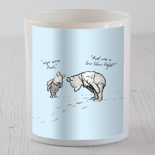 Low Blow Piglet - scented candle by Ms Doodle