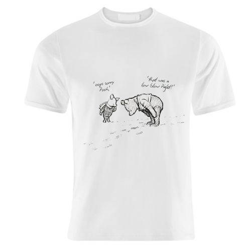 Low Blow Piglet - unique t shirt by Ms Doodle