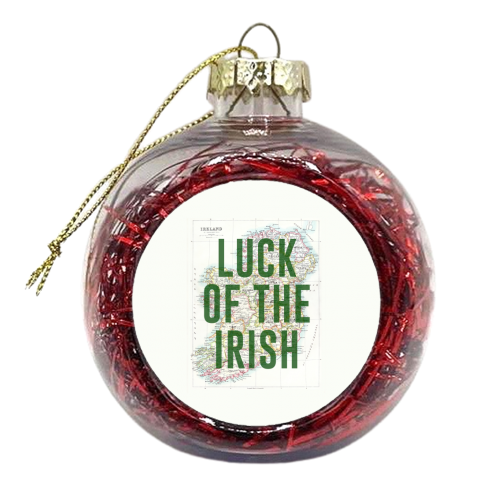 Luck Of The Irish - xmas bauble by The 13 Prints