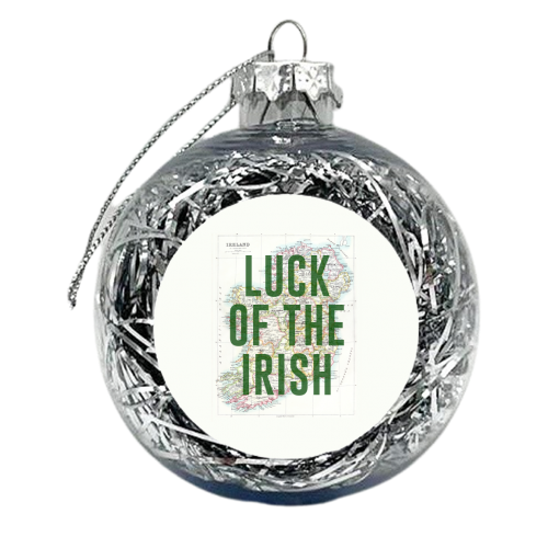 Luck Of The Irish - xmas bauble by The 13 Prints