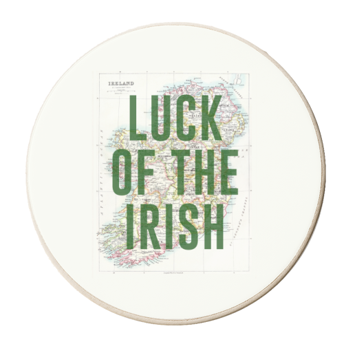 Luck Of The Irish - personalised beer coaster by The 13 Prints