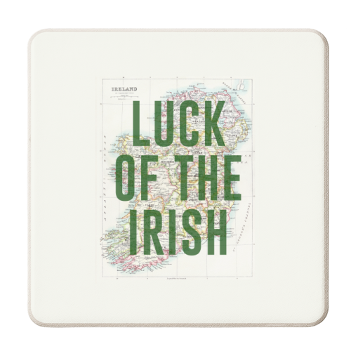 Luck Of The Irish - personalised beer coaster by The 13 Prints