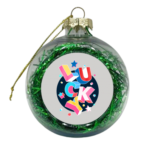 LUCKY - xmas bauble by Ania Wieclaw