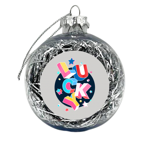 LUCKY - xmas bauble by Ania Wieclaw