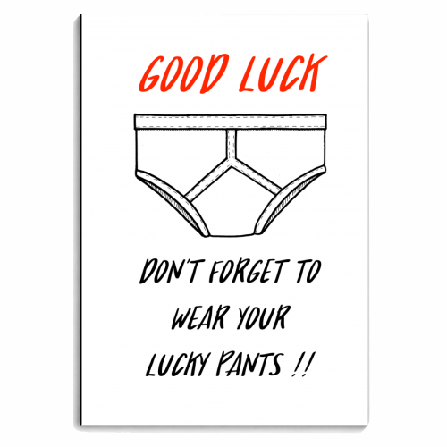 Lucky Pants - personalised A4, A5, A6 notebook by Adam Regester