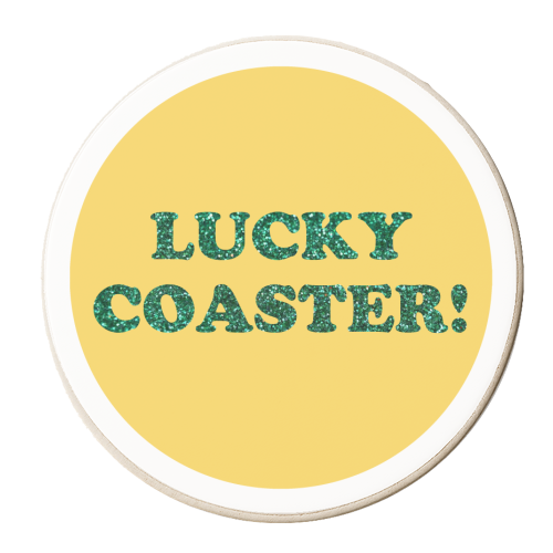 LUCKY! - personalised beer coaster by AP