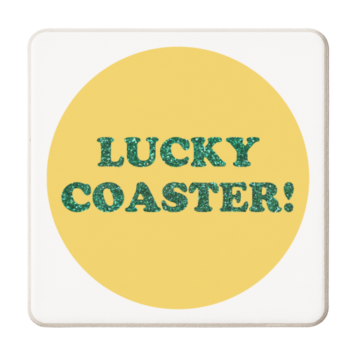LUCKY! - personalised beer coaster by AP