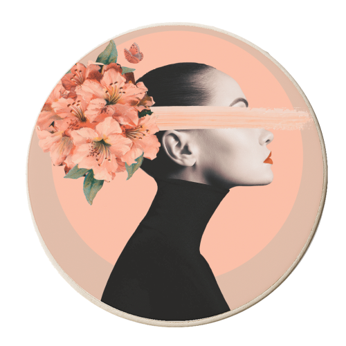 Lunna - personalised beer coaster by Larissa Grace