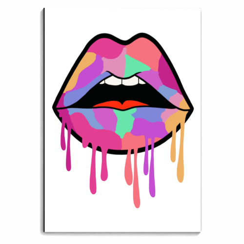 Luscious lips - personalised A4, A5, A6 notebook by Jason Connop