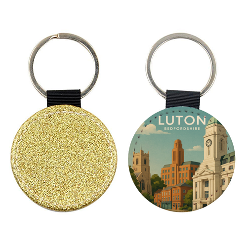 Luton Bedfordshire - keyring by Ms Doodle