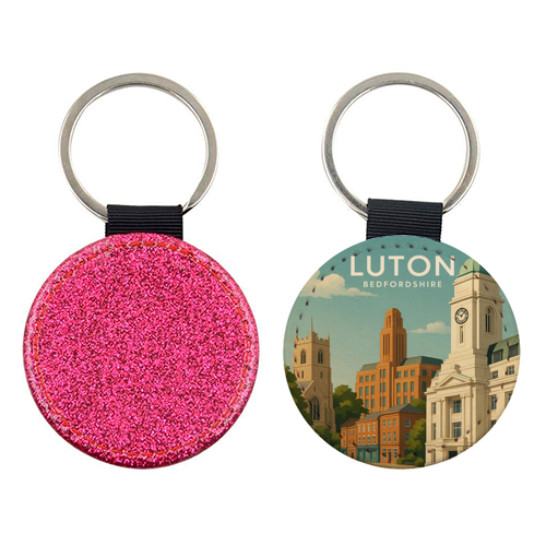 Luton Bedfordshire - keyring by Ms Doodle