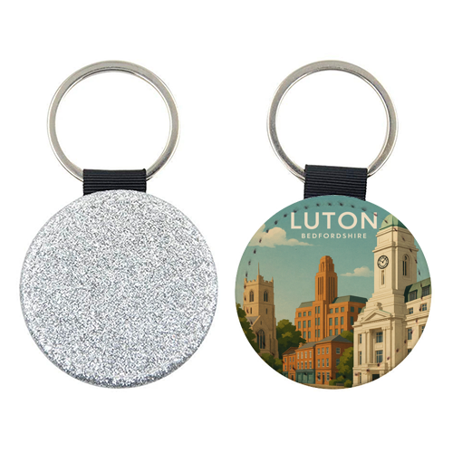 Luton Bedfordshire - keyring by Ms Doodle