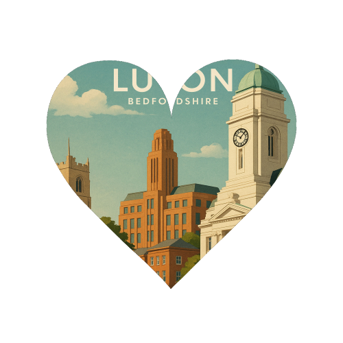 Luton Bedfordshire - Magnet by Ms Doodle