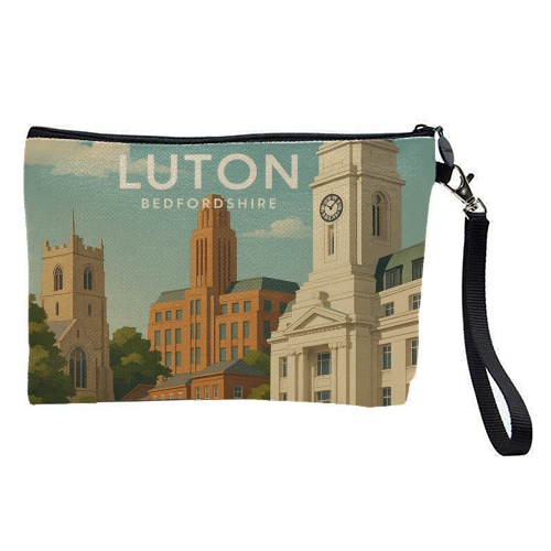 Luton Bedfordshire - pretty makeup bag by Ms Doodle