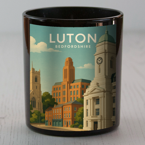 Luton Bedfordshire - scented candle by Ms Doodle