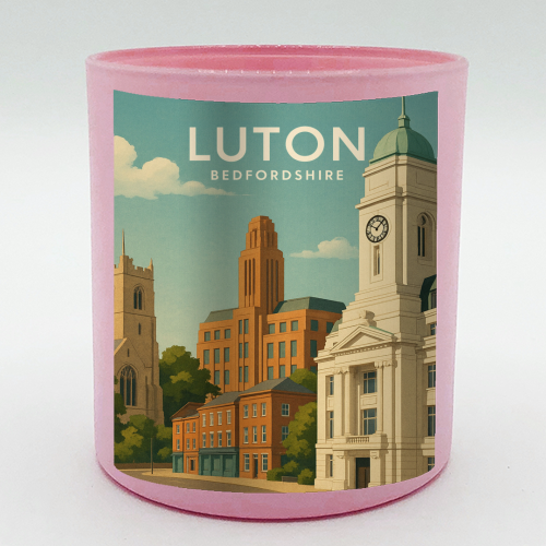 Luton Bedfordshire - scented candle by Ms Doodle