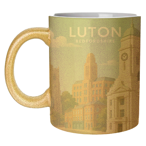 Luton Bedfordshire - unique mug by Ms Doodle