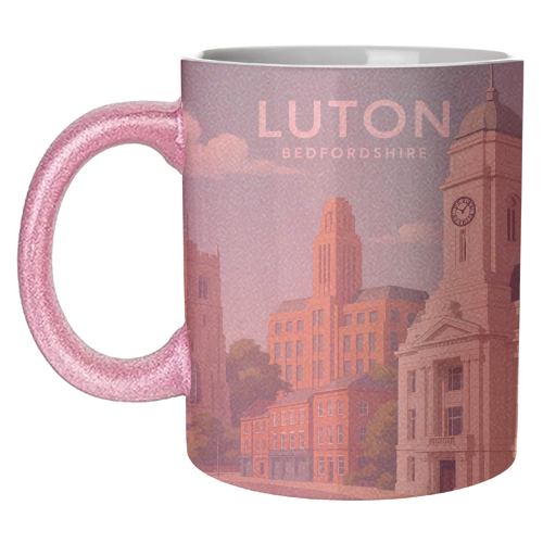 Luton Bedfordshire - unique mug by Ms Doodle