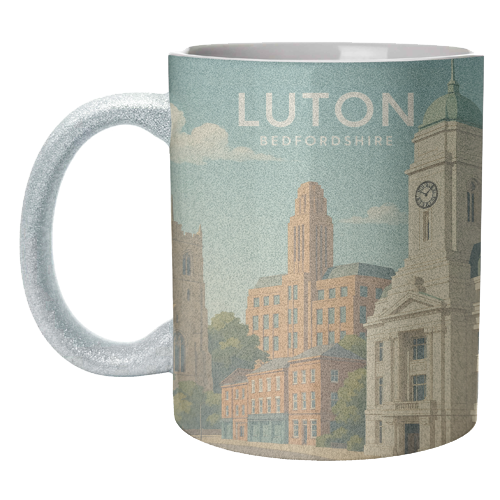 Luton Bedfordshire - unique mug by Ms Doodle