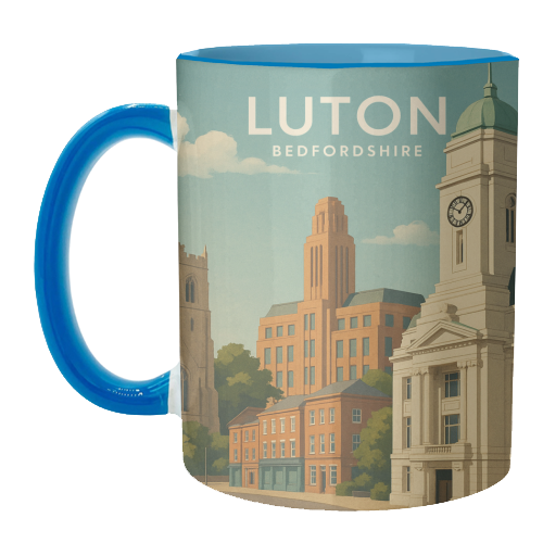 Luton Bedfordshire - unique mug by Ms Doodle