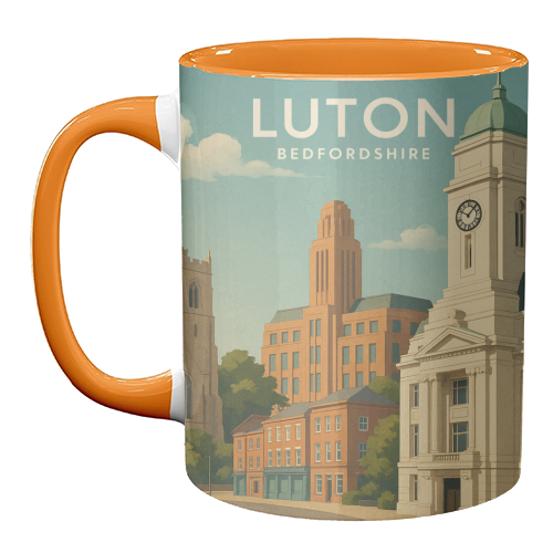 Luton Bedfordshire - unique mug by Ms Doodle