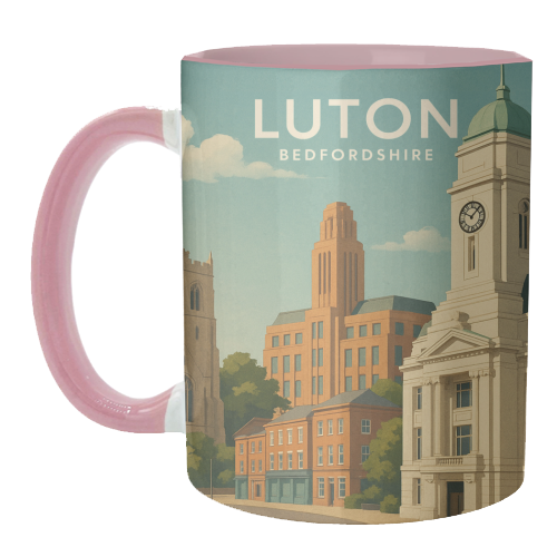 Luton Bedfordshire - unique mug by Ms Doodle