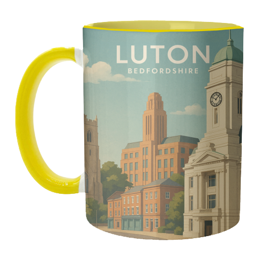Luton Bedfordshire - unique mug by Ms Doodle