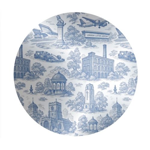 Luton Toile - Circle Sticker by Lilly Rose