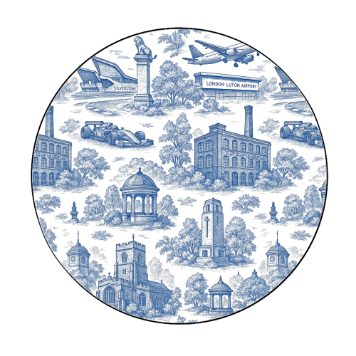 Luton Toile - Circle Sticker by Lilly Rose