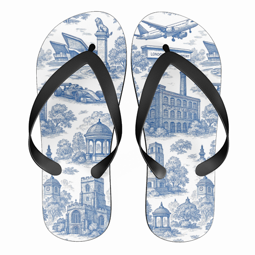 Luton Toile - funny flip flops by Lilly Rose
