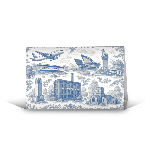 Luton Toile - funny greeting card by Lilly Rose