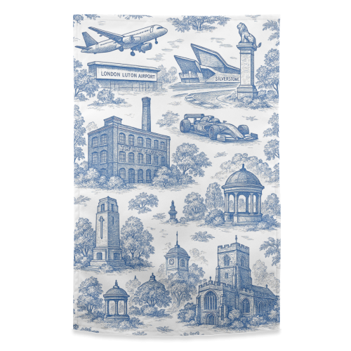 Luton Toile - funny tea towel by Lilly Rose