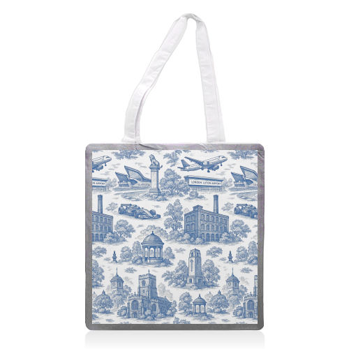 Luton Toile - printed canvas tote bag by Lilly Rose