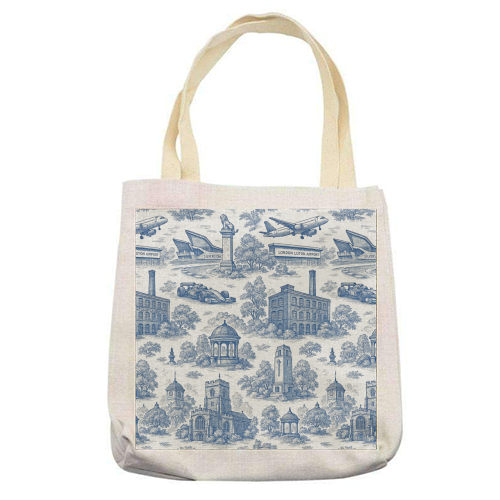 Luton Toile - printed canvas tote bag by Lilly Rose