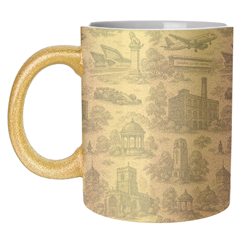 Luton Toile - unique mug by Lilly Rose