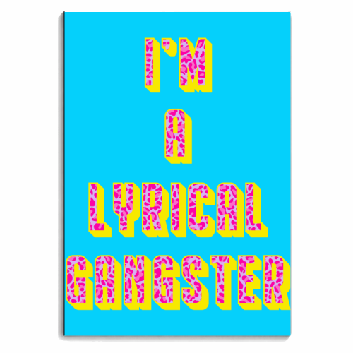 Lyrical Gangster - personalised A4, A5, A6 notebook by Wallace Elizabeth