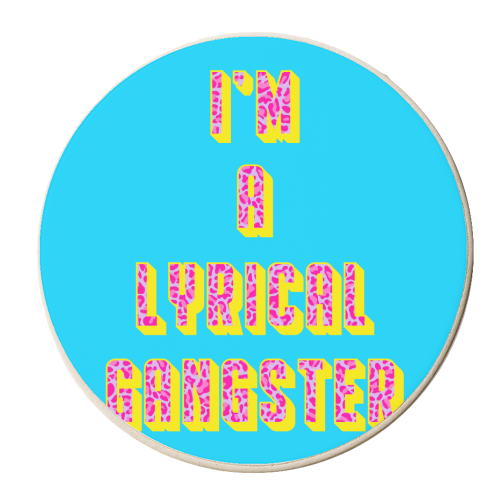 Lyrical Gangster - personalised beer coaster by Wallace Elizabeth
