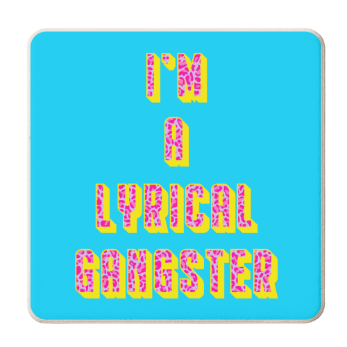 Lyrical Gangster - personalised beer coaster by Wallace Elizabeth