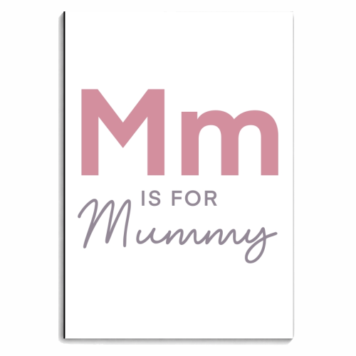 M is for mummy child print - personalised A4, A5, A6 notebook by The Girl Next Draw