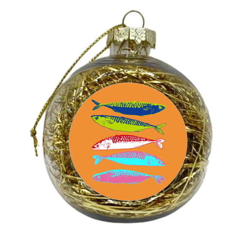 Mackerel - xmas bauble by EZbie