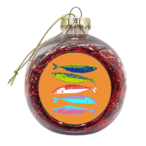 Mackerel - xmas bauble by EZbie
