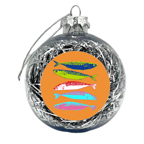 Mackerel - xmas bauble by EZbie