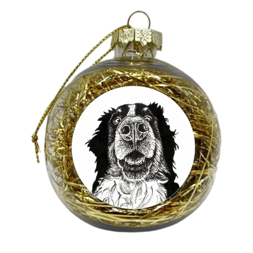 Mad Dog - xmas bauble by Abi Buchan