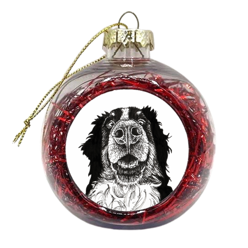 Mad Dog - xmas bauble by Abi Buchan