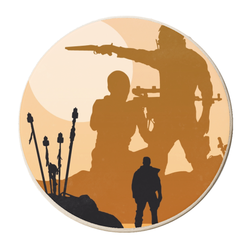 Mad Max Wasteland - personalised beer coaster by Danny Welch